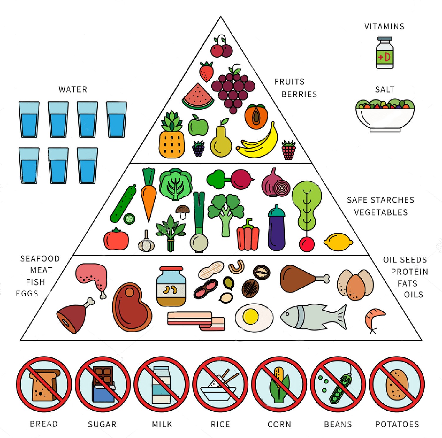 paleo diet pyramid of nutrition